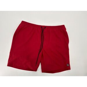 Outerknown Trunks Mens XXL Red Elastic Waist Board Shorts Swim Trunks